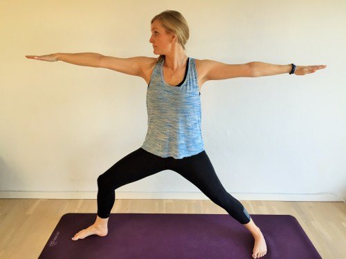 virabhadrasana, krigerstilling