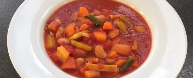 bønnesuppe, vegetar, grøntsagssuppe